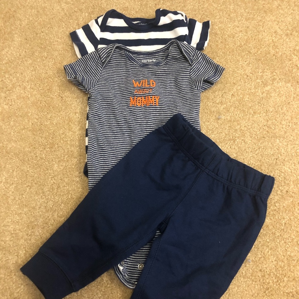 Carter’s Mommy Onesie with Pants, Size 3-6 Months